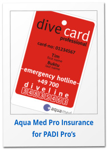 Aqua Med Pro Insurance for PADI Pro’s